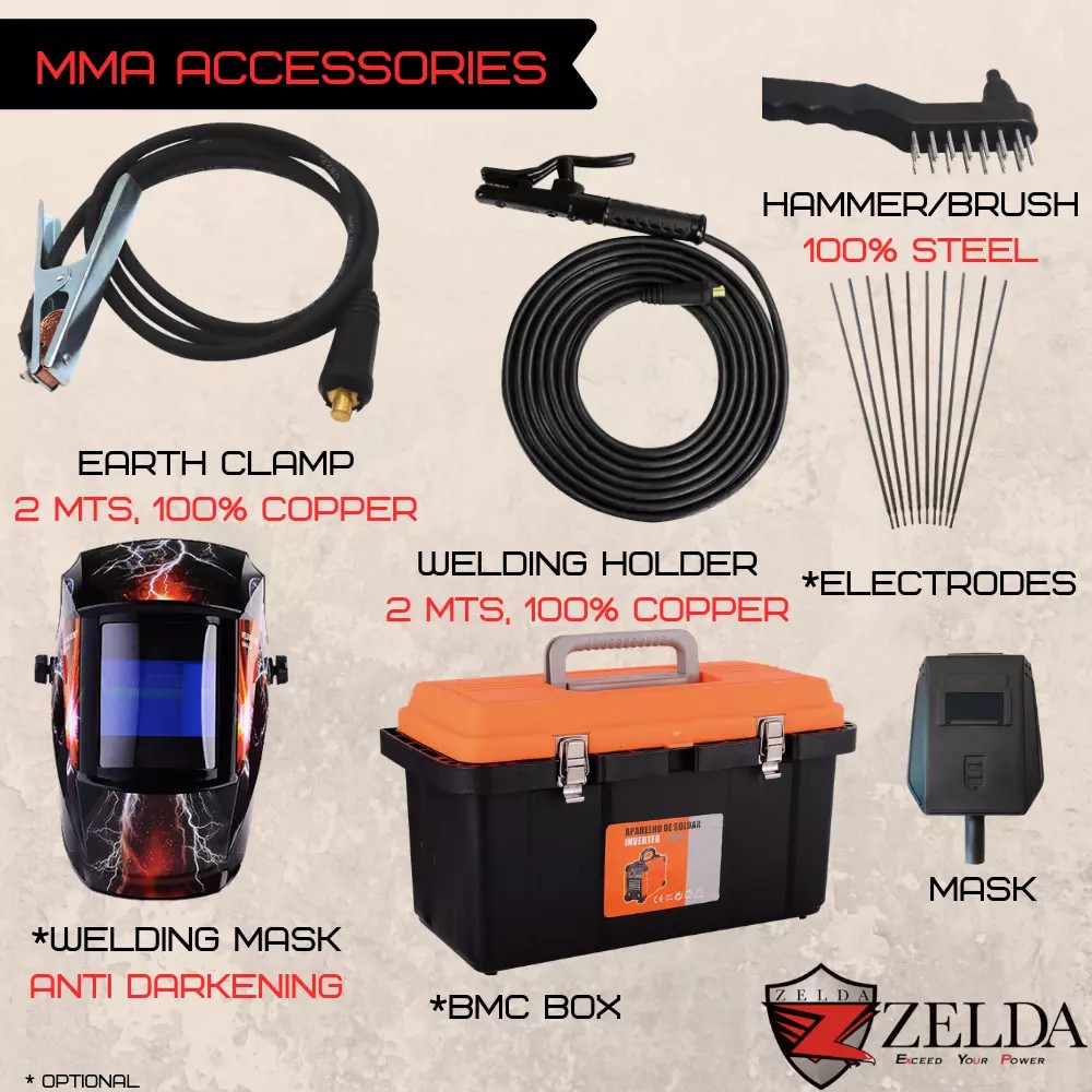 Inverter IGBT profesional, Inverter PWM kontrol 3 fase 400A, mesin las ARC untuk las baja