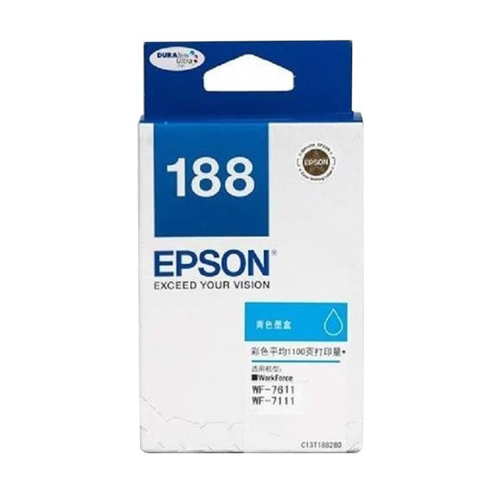 Tinta Epson 188 Cyan For Printer Epson WF-7111 dan WF-7611