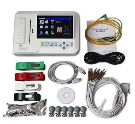 Electro cardiograph CONTEC ECG600G Thermal ECG EKG Electrocardiogram
