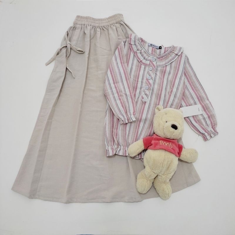 Allyzzia Skirt + Blouse For Kidz 3-12 Tahun