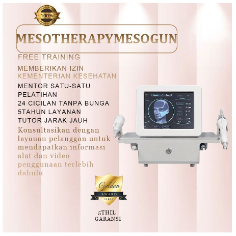 mesogun korea mesotherapy dermashine pro skin injeksi alat klinik kecantikan 9pin Peralatan Jarum Suntik Mesogun Derma Shine Pro Jarum