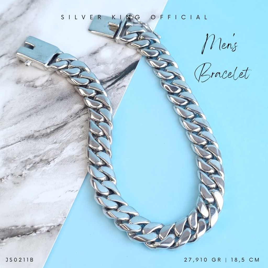 JS0211B Set Perhiasan Pria Perak 925