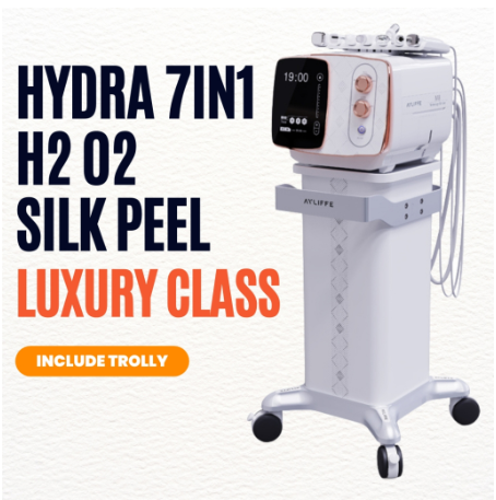 Hydra peel facial h202 7in1 alat kecantikan pembersih wajah pengencangan kulit nutrisi serum hydra peel m8 luxury