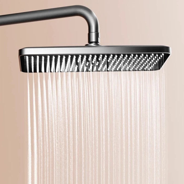 Atmosphere LED Digital Bath Shower Mixer Set Bathroom Hot Cold