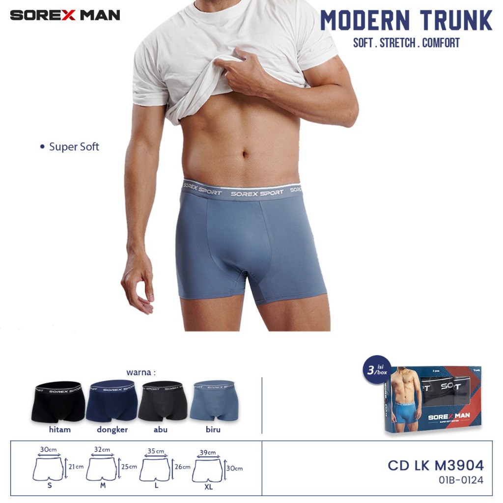 Sorex Man CD Boxer Sport Pria LK M 3904