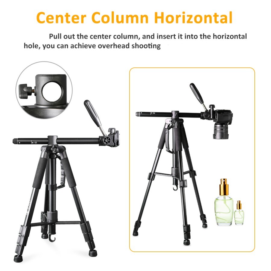 Tripod Kamera Jeifn M1 Tripod FlatLay Horizontal Center Colum Overhead