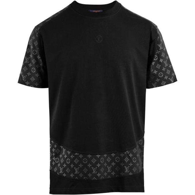 Kaos Pria Import Louis Vuitton Circle Cut Mirrorquality