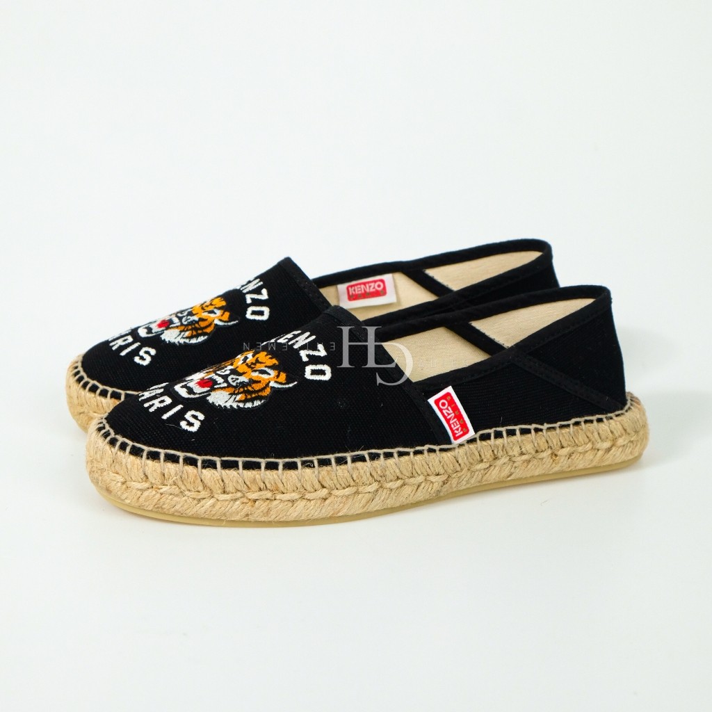 Knzo Women SS24 Tiger Espadrilles Black