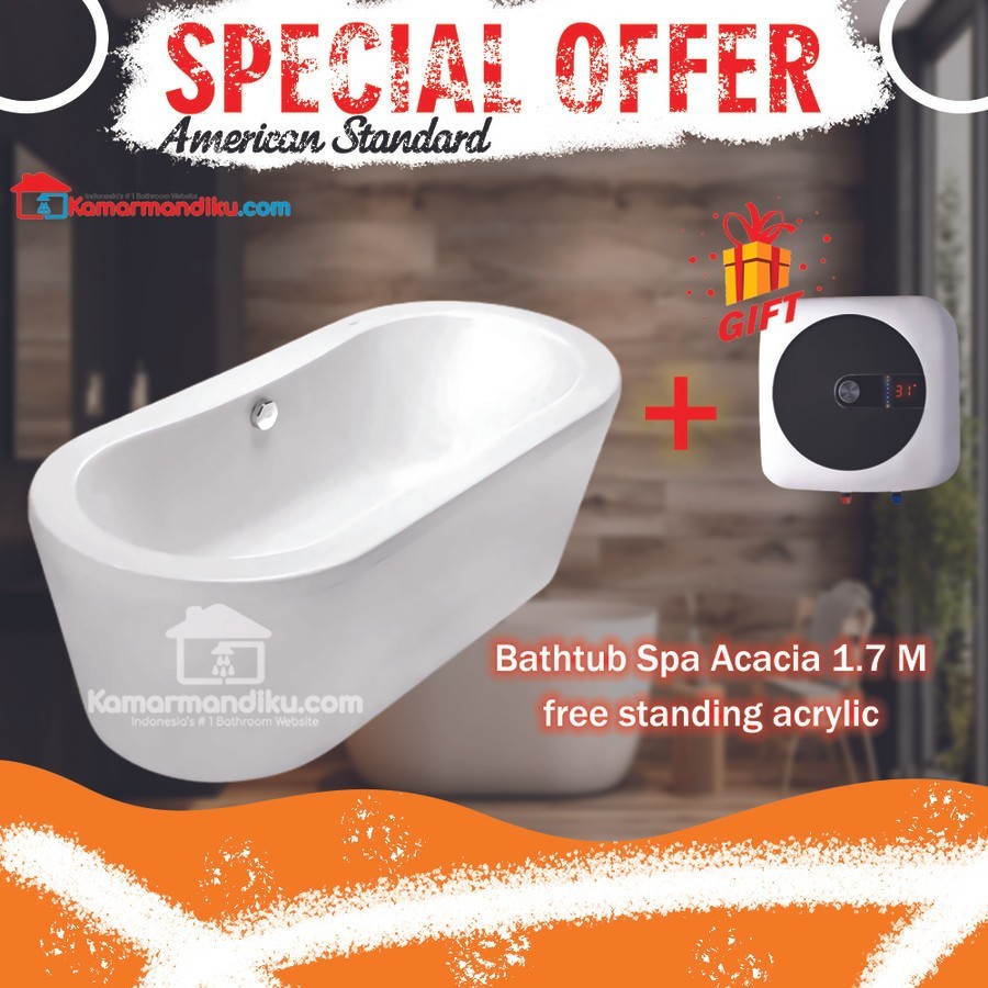 Bundling Bathtub Standing Acacia American Standard FREE WATER HEATER