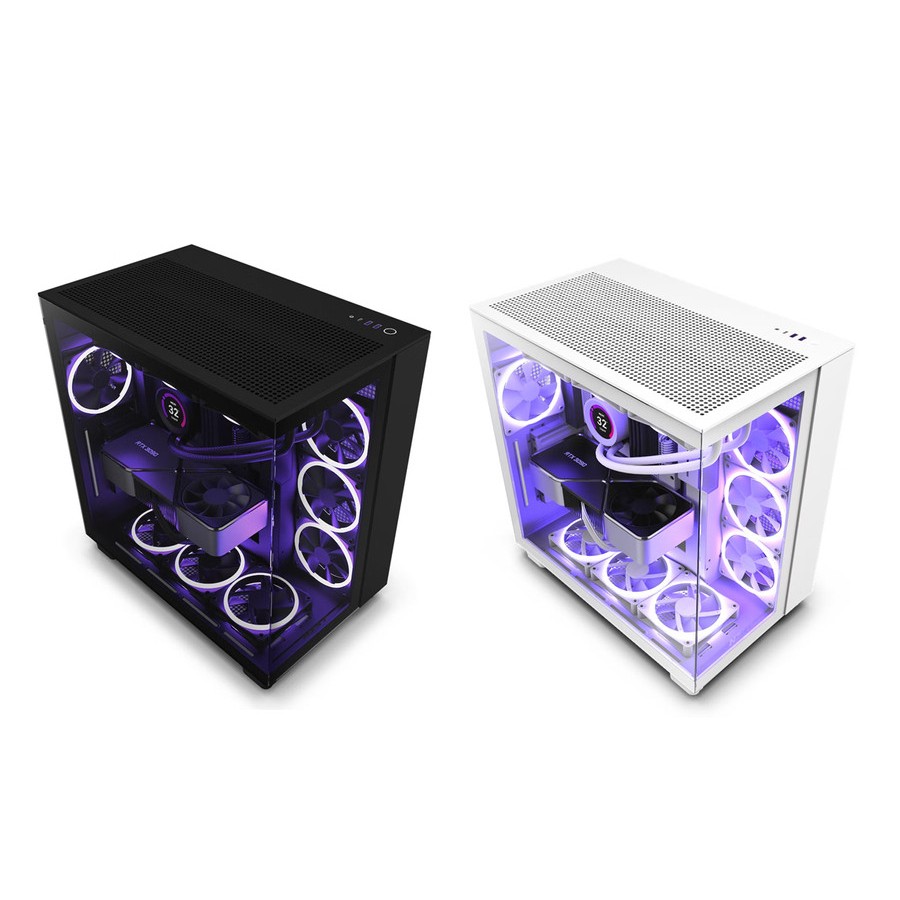 NZXT H9 FLOW Dual-Chamber ATX Mid-Tower Airflow Gaming Case