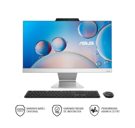 AIO ASUS A3202WBAK-WA385W CI3-1215U RAM 8GB SSD512GB Layar 21.5/WIN11/WHITE