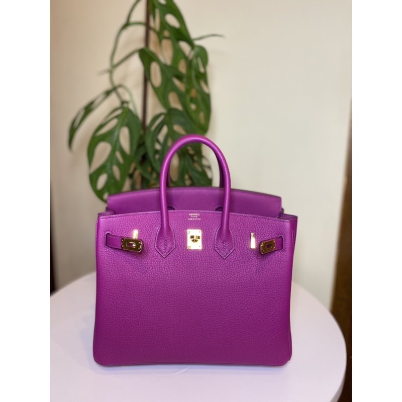 hermes birkin 25 rose pourpre togo ghw