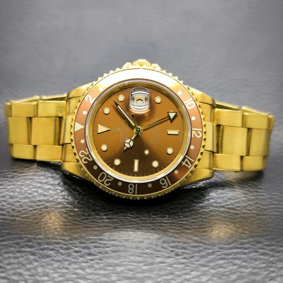 Rolex GMT Master ll Rootbeer Vintage 16718 E Series 1990
