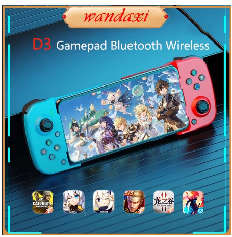 Mobile Gamepad Controller Pubg Genshin Zelda Wireless Bluetooth Game Joystick Untuk Ponsel iOS Android PC Ultra Sli