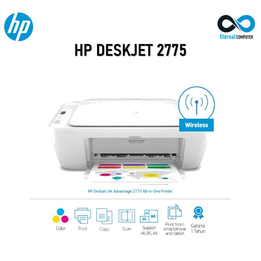 HP Deskjet Ink Advantage 2775 All In One Printer Wireless