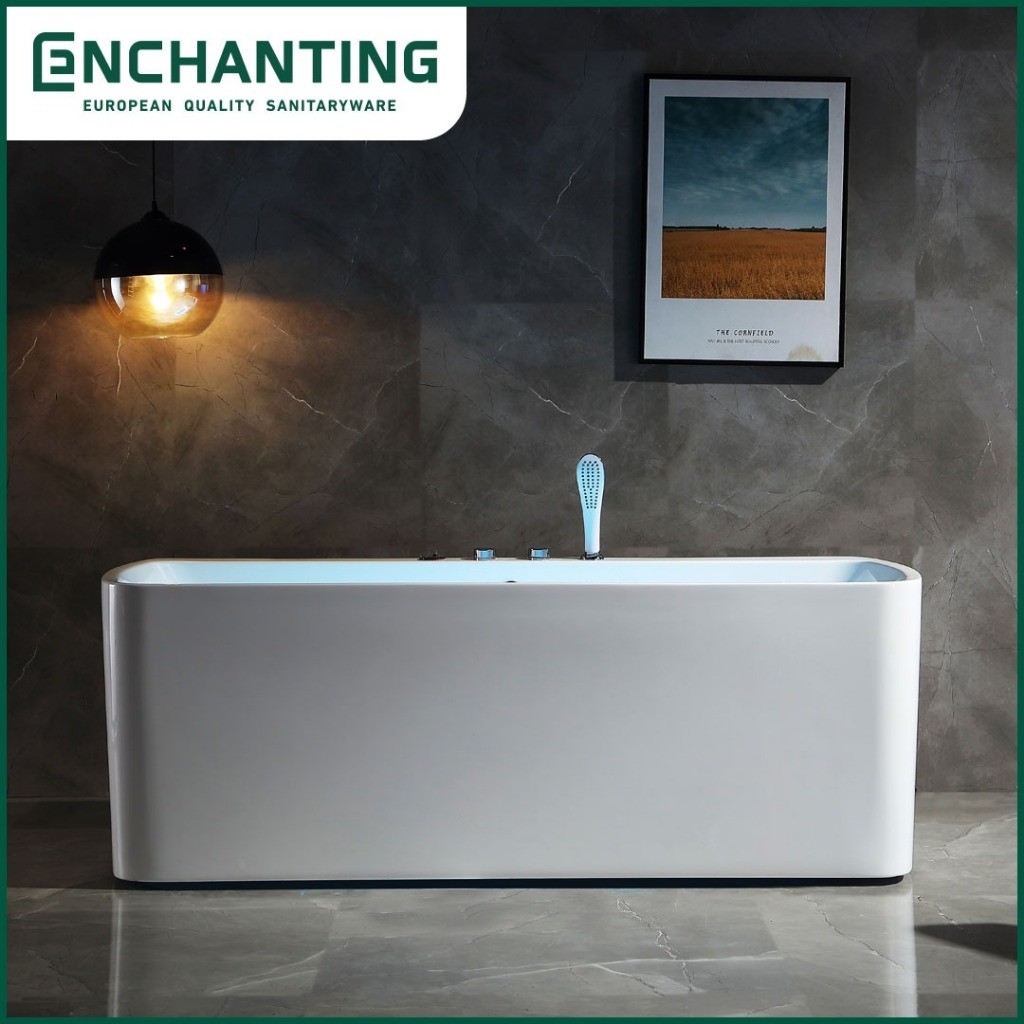 Bathtub Whirlpool Free Standing LED Kamar Mandi Europe Enchanting E8619