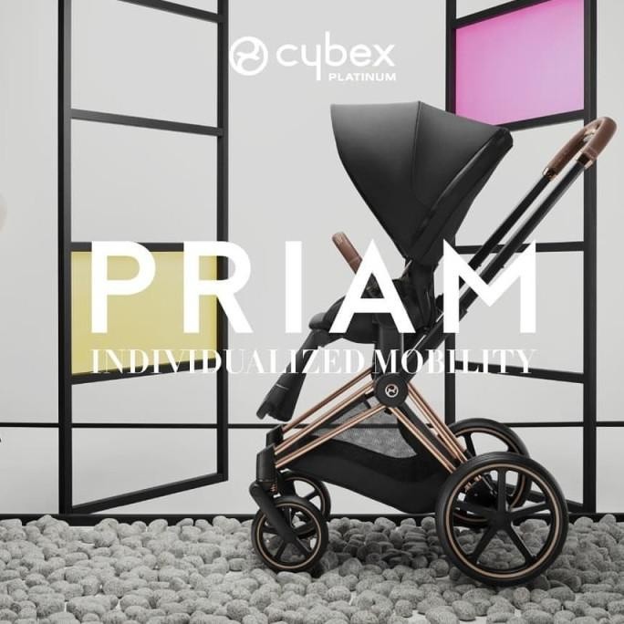 Stroller Kereta Dorong Bayi Cybex Priam Platinum Rose Gold OriginalNew