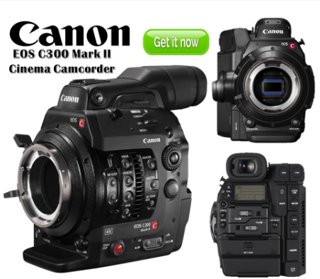 Canon EOS C300 Mark II Cinema Camcorder Body (PL Lens Mount)