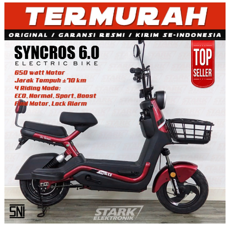 Sepeda Listrik PACIFIC SYNCROS 6.0 Electric E Bike 650W Motor